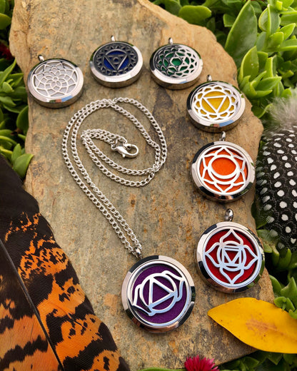 Yoga Chakra Aromatherapy Necklace