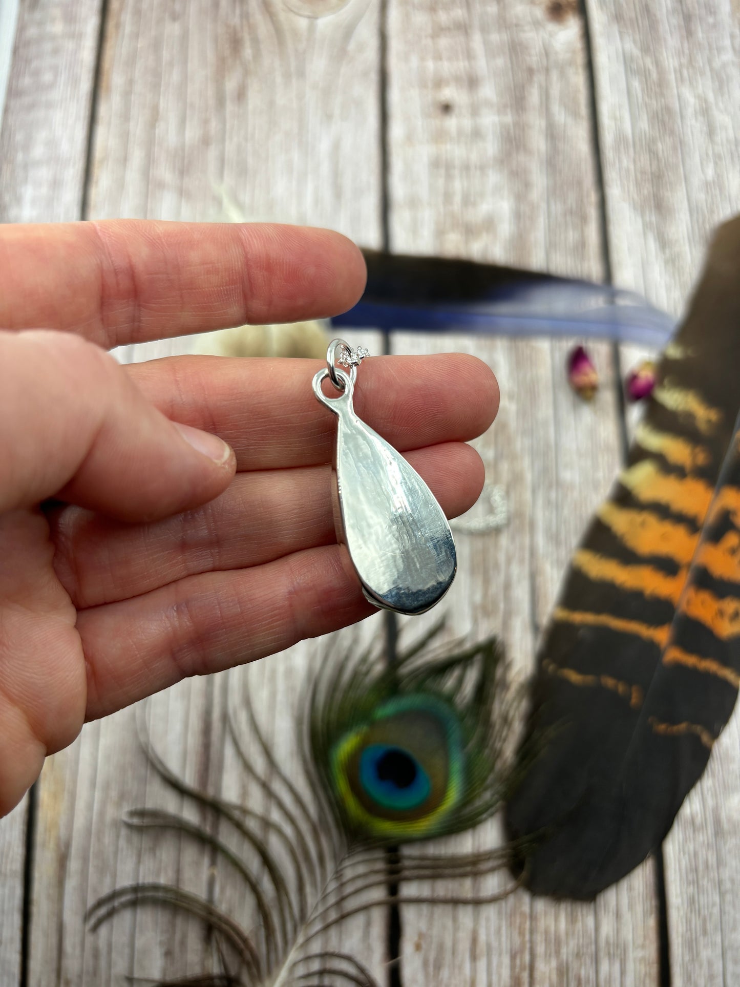 Sterling Silver Labradorite Pendant