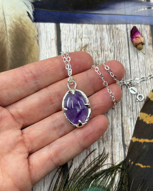 Sterling Silver Amethyst Pendant