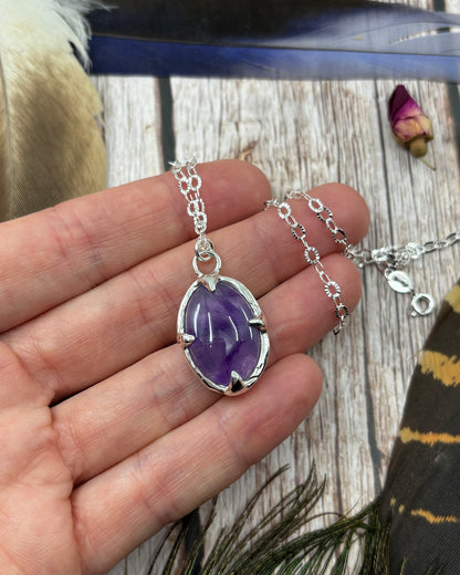 Sterling Silver Amethyst Pendant