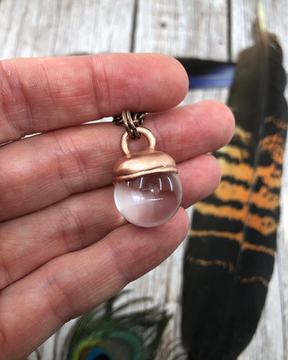 Clear Quartz Sphere Necklace