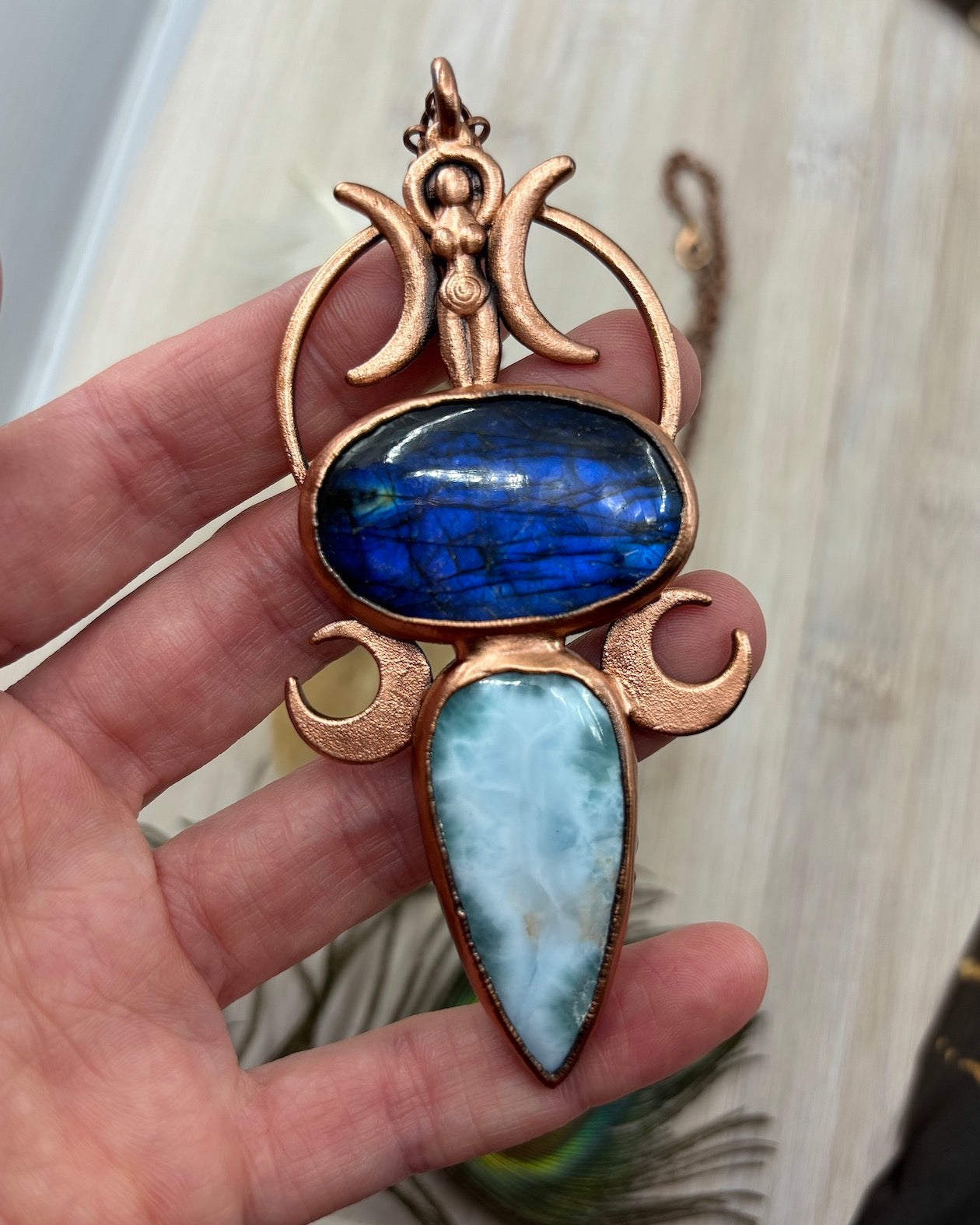 Labradorite Electroformed Pendant hotsell