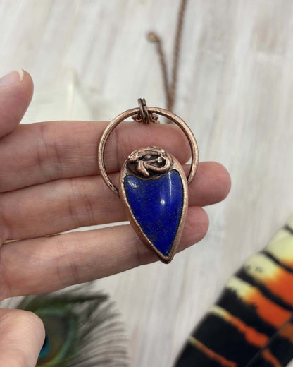 Lapis Lazuli Eye Of Horus Egyptian Copper Necklace