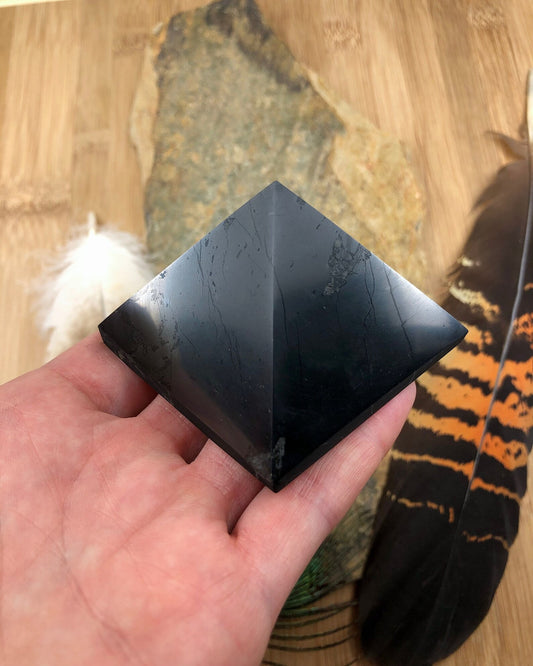 Polished Shungite Pyramid 60mm