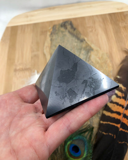 Polished Shungite Pyramid 60mm