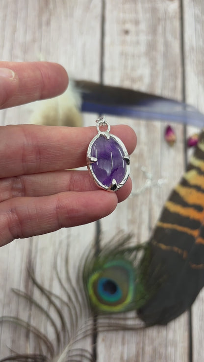 Sterling Silver Amethyst Pendant